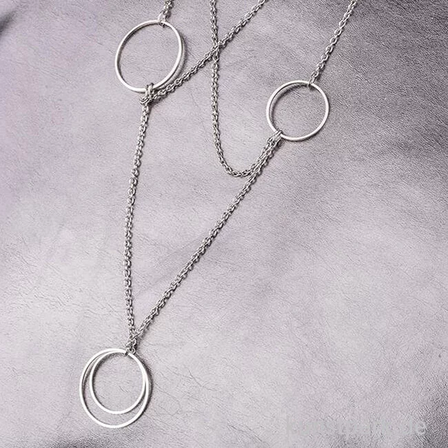 Artikelbild 2 des Artikels “Metall-Flachringe - Silber, 4 Stück, 2 Größen “