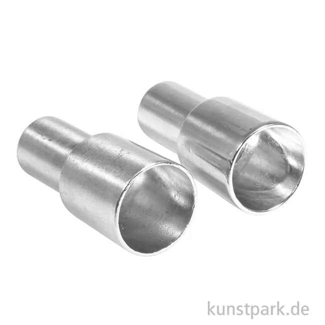 Artikelbild 2 des Artikels “Metall Flaschenkerzenhalter für Stabkerzen, Silber, 2,2/1,8x5cm, 2 Stk “