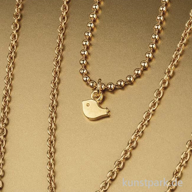 Artikelbild 2 des Artikels “Mini-Anhänger Metall - goldener Vogel, 6 Stück “