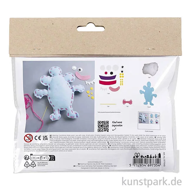 Artikelbild 2 des Artikels “Mini Bastelset - Filzmonster Nähen “