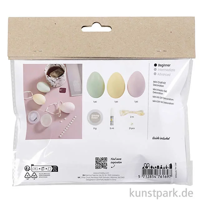 Artikelbild 2 des Artikels “Mini Bastelset - Ostereier mit Halbperlen, Pastellfarben “