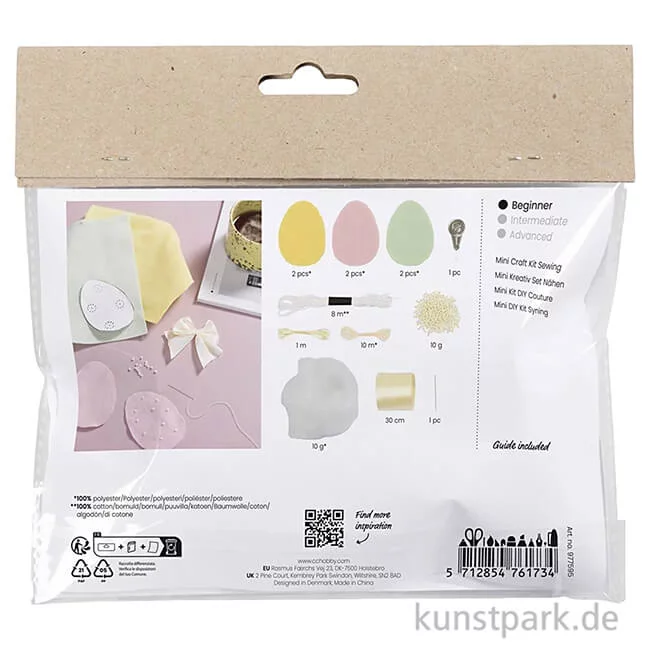 Artikelbild 2 des Artikels “Mini Bastelset - Ostereier Nähen, Pastellfarben “