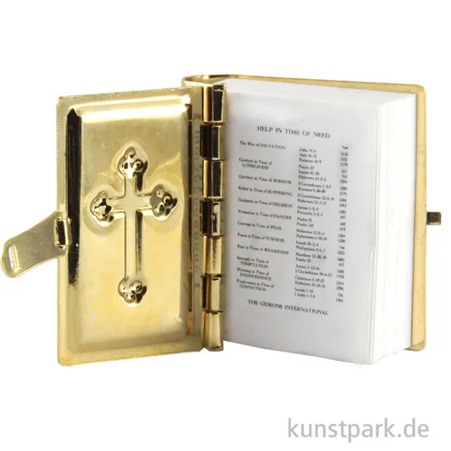 Artikelbild 2 des Artikels “Mini Bibel Weiß-Gold, 3,5 cm “