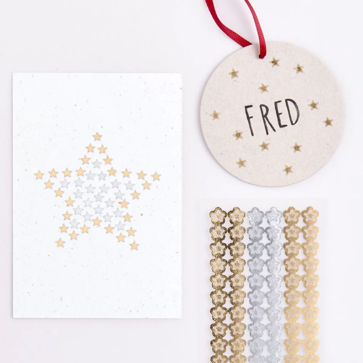 Artikelbild 2 des Artikels “Mini Foliensticker - Sterne, Gold-Silber “