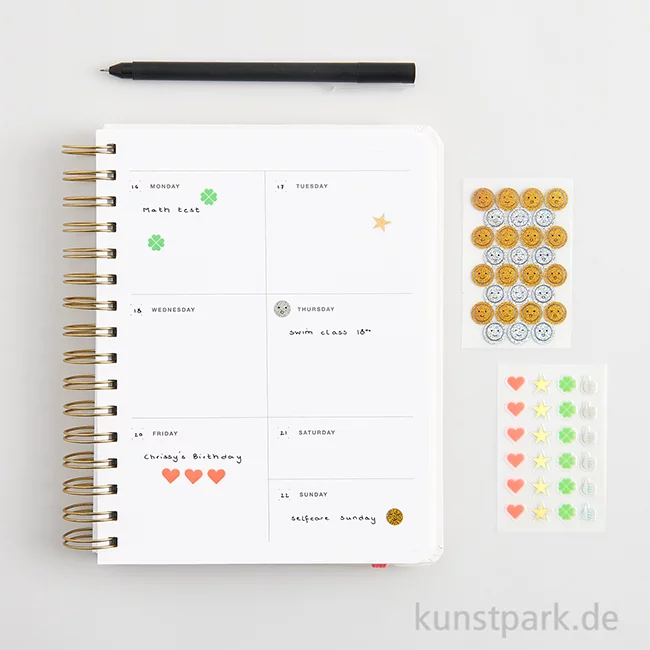 Artikelbild 2 des Artikels “Mini Foliensticker - Symbole, 3 Blatt, 6 x 10 cm “