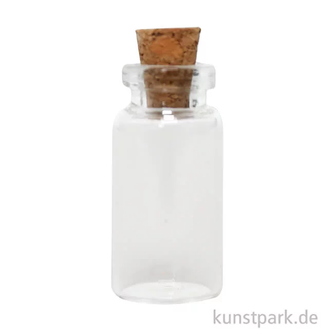 Artikelbild 2 des Artikels “Mini Glasröhrchen mit Kork, 10 x 30 mm, 8 Stück “