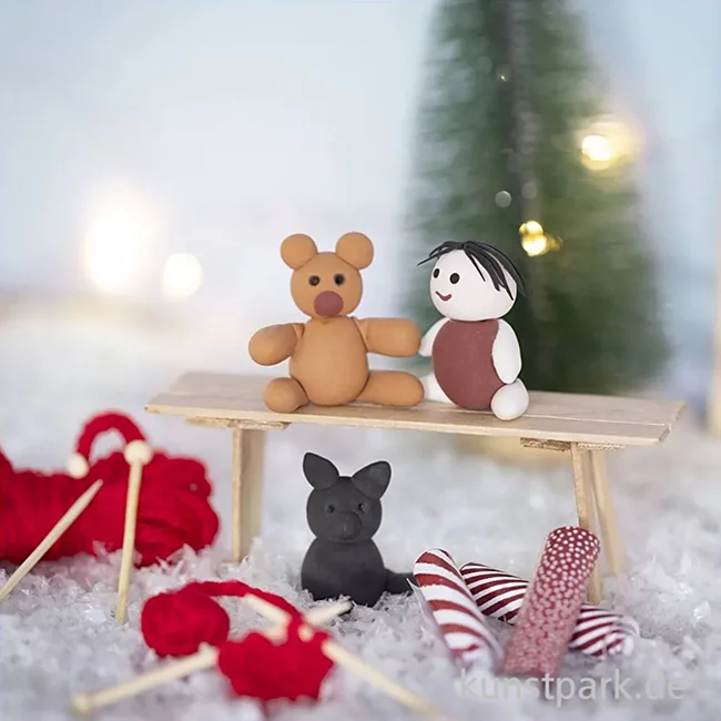 Artikelbild 2 des Artikels “Mini-Kreativ-Kit Wichteltür, Strickpuppen “