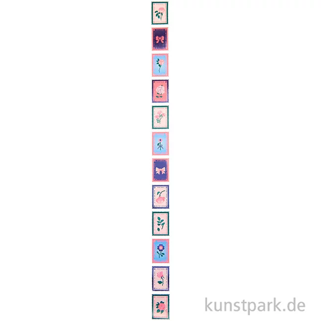 Artikelbild 2 des Artikels “Mini Sticker - La Vie en Rose, Briefmarken, 120 Aufkleber “