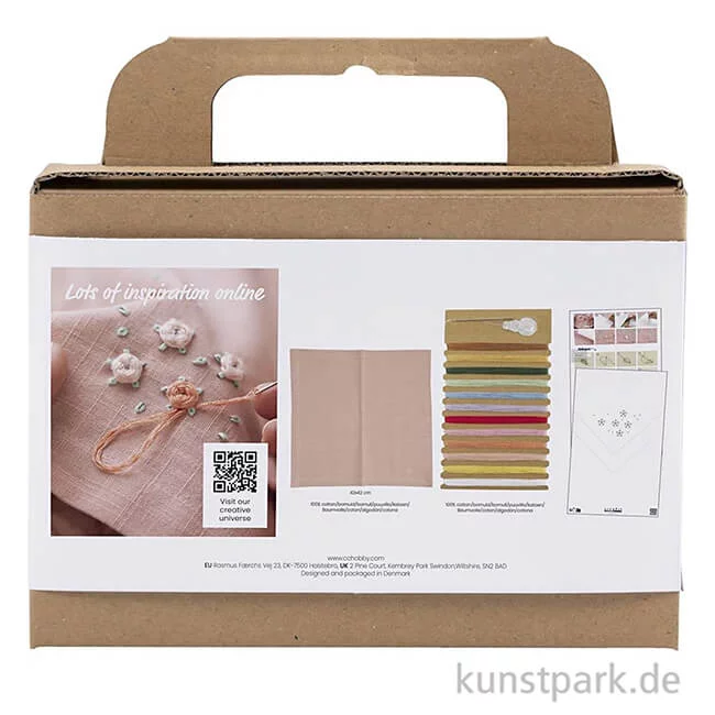 Artikelbild 2 des Artikels “Mini Stickset - Stoffserviette, Staubrosa “