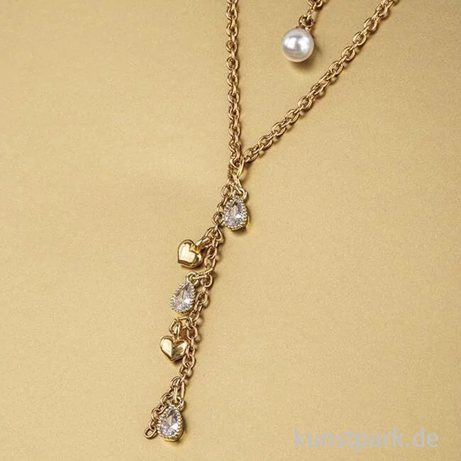 Artikelbild 2 des Artikels “Mini-Strassanhänger Metall - goldener Tropfen, 2 Stück “