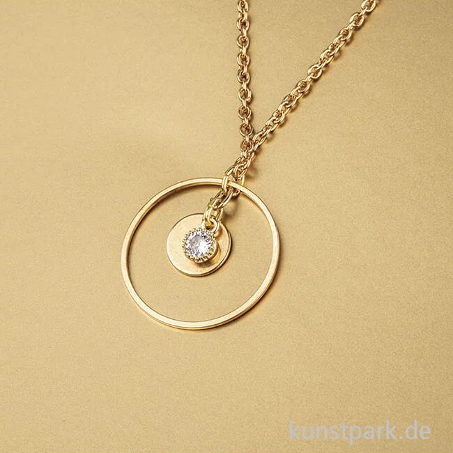 Artikelbild 2 des Artikels “Mini-Strassanhänger mit goldenem Metall - Rund, 2 Stück “
