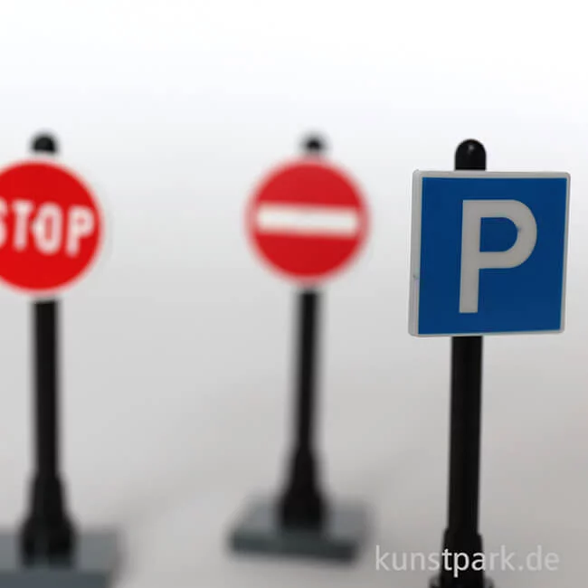 Artikelbild 2 des Artikels “Mini Verkehrsschilder Set I, 1,5 - 5,5 cm, 3 Stück “