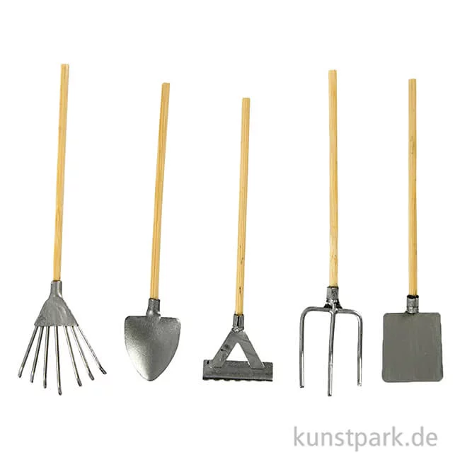 Artikelbild 2 des Artikels “Miniatur Gartengeräte Set, 11 cm, 5-teilig “