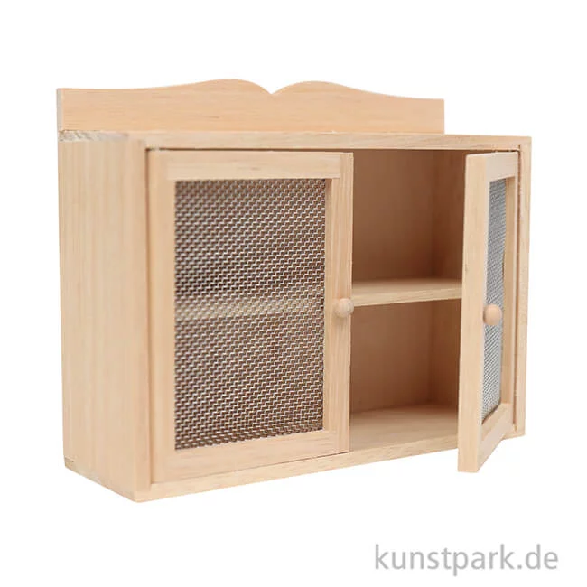 Artikelbild 2 des Artikels “Miniatur Hängeschrank mit Gitter, Natur, 10 x 3,5 x 7 cm “
