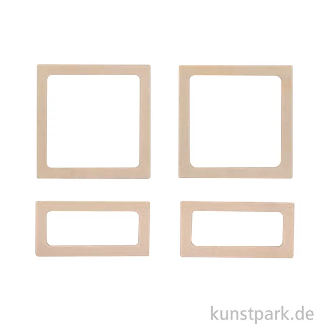 Artikelbild 2 des Artikels “Miniatur Holz Bilderrahmen in 2 Größen, 4er Set “
