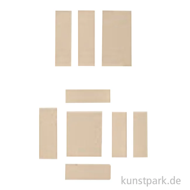 Artikelbild 2 des Artikels “Miniatur Holzbausatz - Büro Set, Tischplatte + 2 Regale + Schrank “