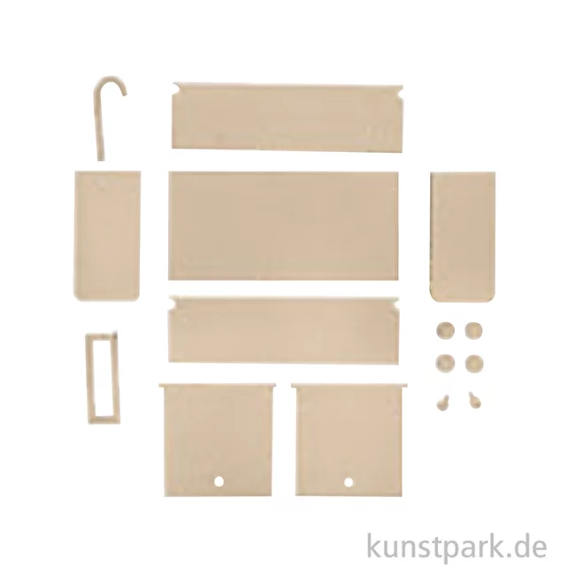Artikelbild 2 des Artikels “Miniatur Holzbausatz - Küchen Set, Küche + Kühlschrank, 14 x 8 cm “