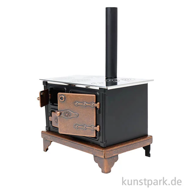Artikelbild 2 des Artikels “Miniatur Küchenherd, Metall Schwarz, 9,5 x 5,7 x 14 cm “