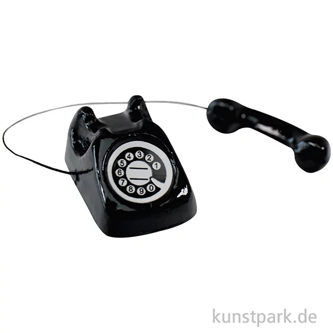 Artikelbild 2 des Artikels “Miniatur Telefon - schwarz, 1,5 cm “