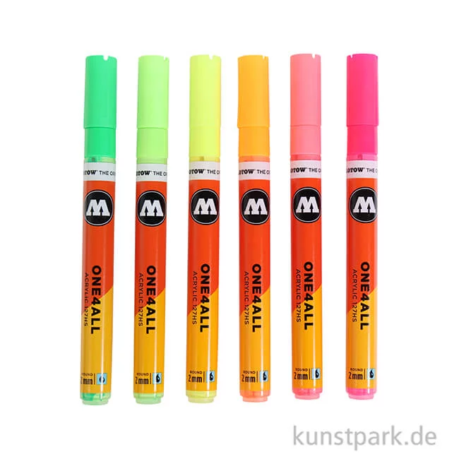 Artikelbild 2 des Artikels “Molotow ONE4ALL Marker - 127HS Neon-Kit 6er “