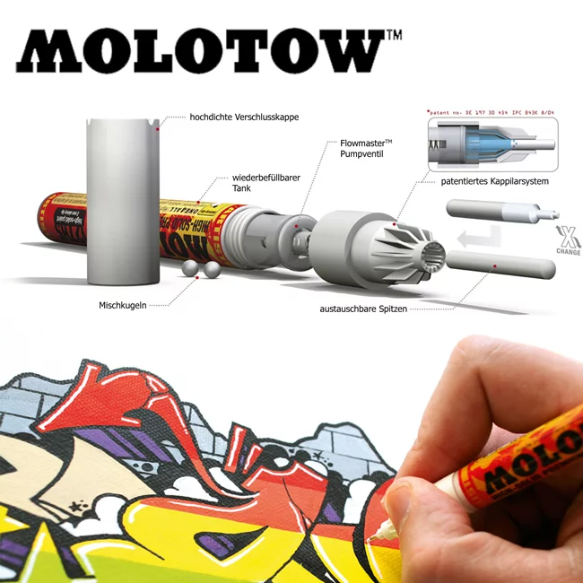 Artikelbild 2 des Artikels “Molotow ONE4ALL Marker - 127HS Metallic-Kit 6er “