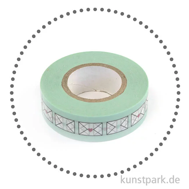 Artikelbild 2 des Artikels “Motiv-Klebeband Washi Tape - Briefumschläge, 15 mm, Rolle 15m “