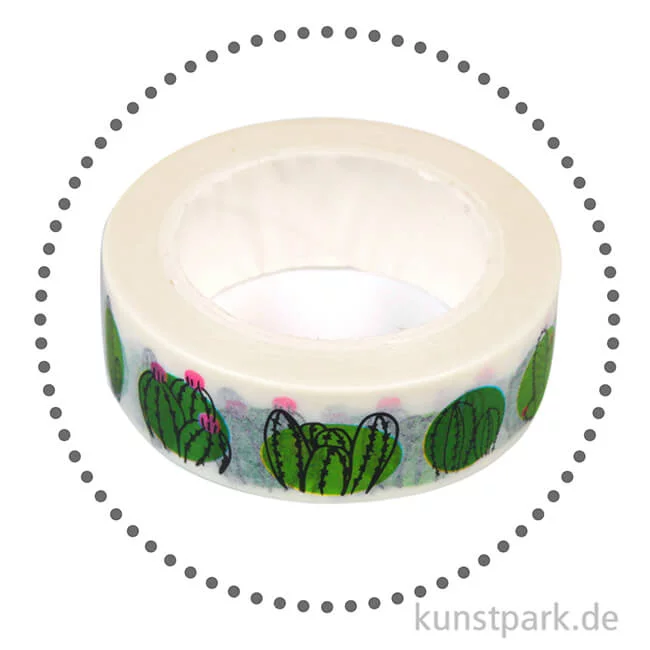 Artikelbild 2 des Artikels “Motiv-Klebeband Washi-Tape - Cactus Family, 15 mm, 10 m Rolle “