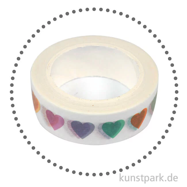 Artikelbild 2 des Artikels “Motiv-Klebeband Washi-Tape - Candy Hearts, 15 mm, 10 m Rolle “
