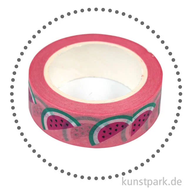 Artikelbild 2 des Artikels “Motiv-Klebeband Washi-Tape - Melon, 15 mm, 10 m Rolle “