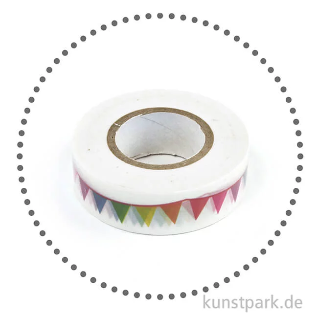 Artikelbild 2 des Artikels “Motiv-Klebeband Washi Tape - Party Wimpel, 15 mm, Rolle 15m “