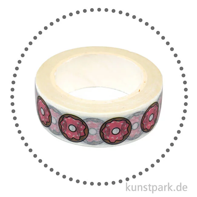 Artikelbild 2 des Artikels “Motiv-Klebeband Washi-Tape - Rose Donuts, 15 mm, 10 m Rolle “