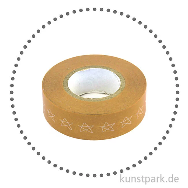 Artikelbild 2 des Artikels “Motiv-Klebeband Washi Tape - Sterne, 15 mm, Rolle 15m “