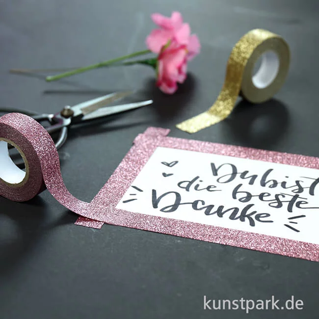 Artikelbild 2 des Artikels “Motiv-Klebeband Washitape - Glitter - 15 mm - 5 m Rolle “