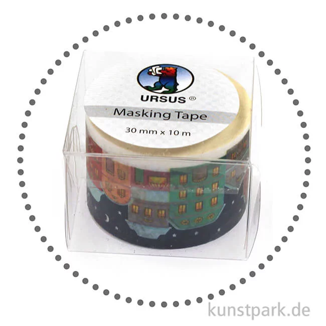 Artikelbild 2 des Artikels “Motiv-Klebeband Washitape - Winterdorf, 30 mm, 10 m Rolle “