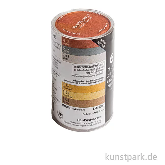 Artikelbild 2 des Artikels “PanPastel Metallic-Set - 6 x 9 ml Metalltöne “