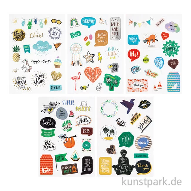 Artikelbild 2 des Artikels “Paper Patches - NOBLES, DIN A5, 5 Blatt sortiert “