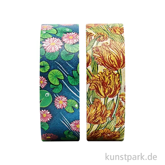 Artikelbild 2 des Artikels “PAPERBLANKS Washi Tape Set, 2 x 10m - Frühling in Holland, Lotusblüten “