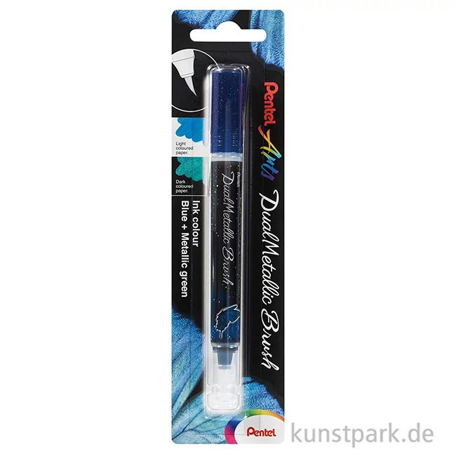 Artikelbild 2 des Artikels “Pentel Dual Metallic Brush - Glitzer Pen “