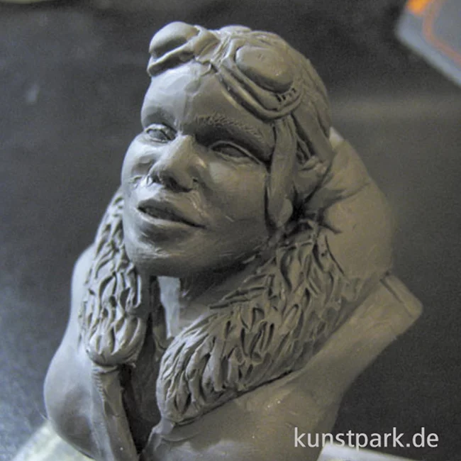 Artikelbild 2 des Artikels “Plastiline Modelliermasse, Grau, Härtegrad 55, 1 kg “