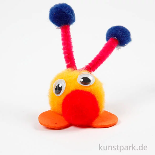Artikelbild 2 des Artikels “Pompons-Mix Bunt, Größe 5-40 mm, 720 Stück sortiert “