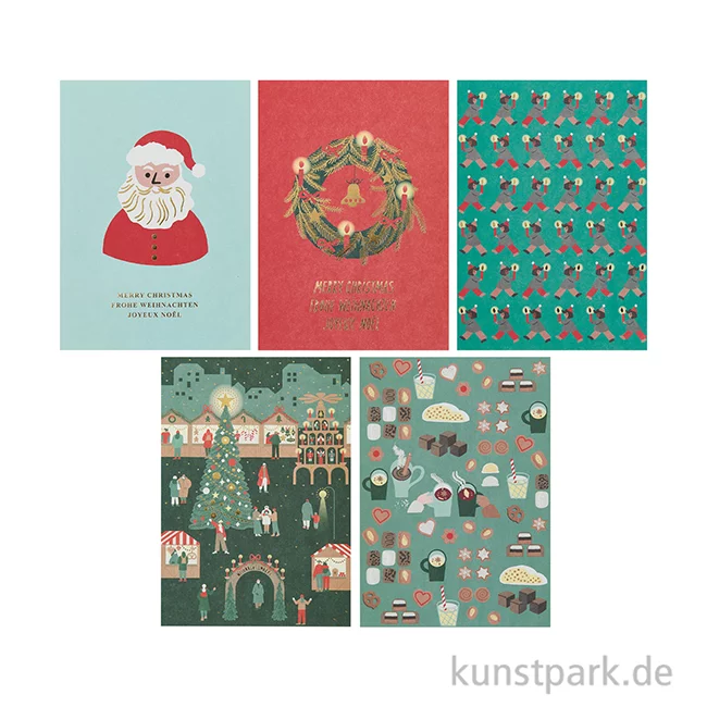 Artikelbild 2 des Artikels “Postkartenblock - Weihnachtsmarkt, 10 Karten “
