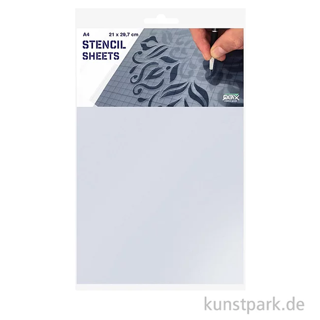 Artikelbild 2 des Artikels “QBIX Stencil Sheets zum Schablonen selber machen, 0,2 mm, 10 Blatt, A4 “