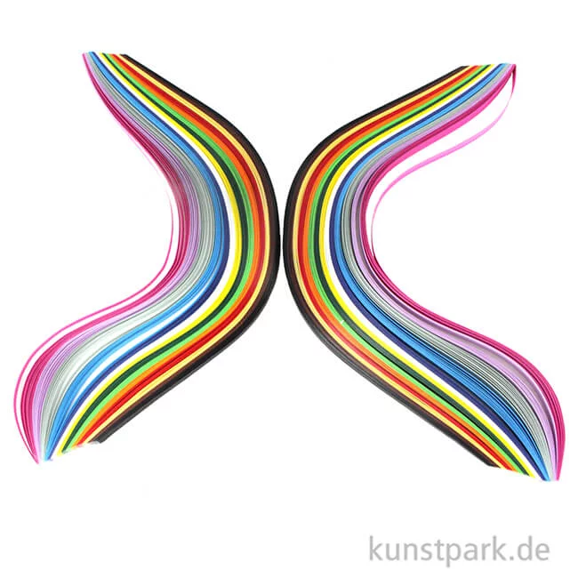Artikelbild 2 des Artikels “Quilling-Streifen Set, 280 Stück - farbig sortiert “