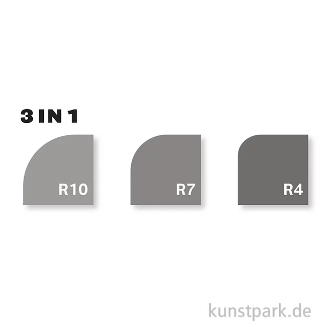 Artikelbild 2 des Artikels “Rayher Eckenstanzer - 3in1 Eckenabrunder, Eckradien 4/7/10 mm “
