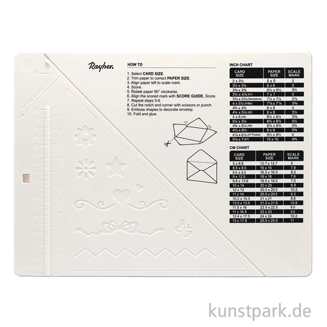 Artikelbild 2 des Artikels “Rayher Falzbrett mit Eckstanzer + Falzbein, 18 x 14 cm “
