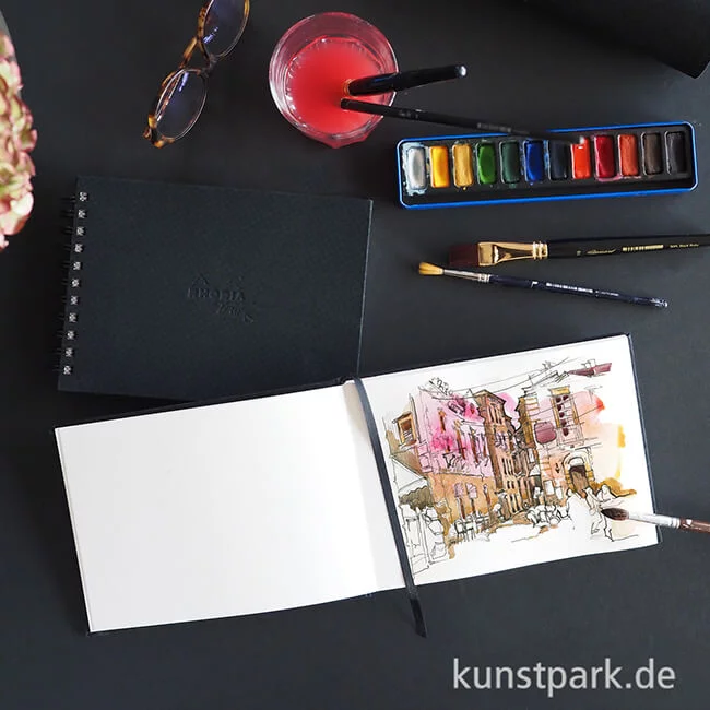 Artikelbild 2 des Artikels “Rhodia Watercolor Book, satiniert, Spiral, 300g, 20 Blatt “
