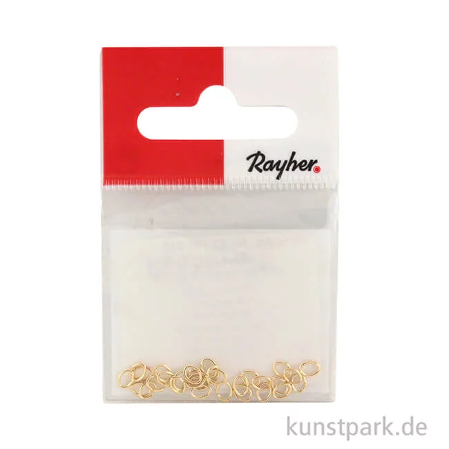 Artikelbild 2 des Artikels “Ringel - Oval, Gold, Stärke 0,5 mm, 30 Stück “