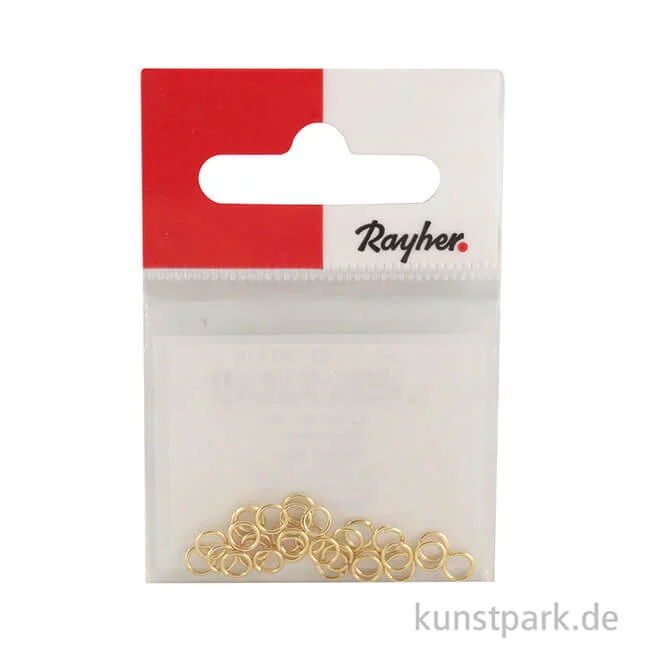 Artikelbild 2 des Artikels “Ringel - Rund, Gold, Stärke 0,6 mm, 30 Stück “