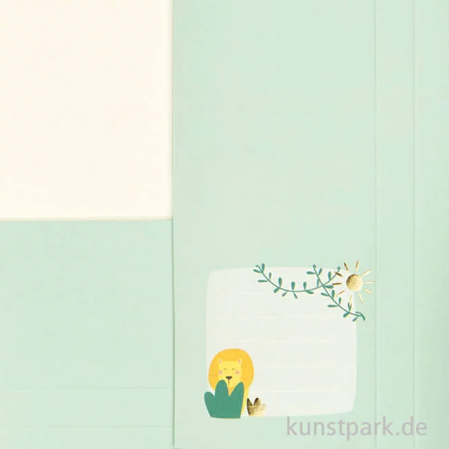 Artikelbild 2 des Artikels “Sammelmappe - Happy Safari, Hotfoil, mit Gummiband, DIN A3 “