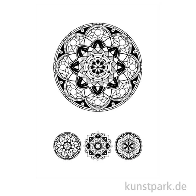 Artikelbild 2 des Artikels “Schablone Art of Mandala DIN A5, inklusive Rakel “